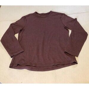 Women's Lululemon Long Sleeve T- Shirt Heather Maroon See Pics for Size